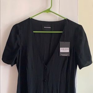 Brand new reformation black dress size small